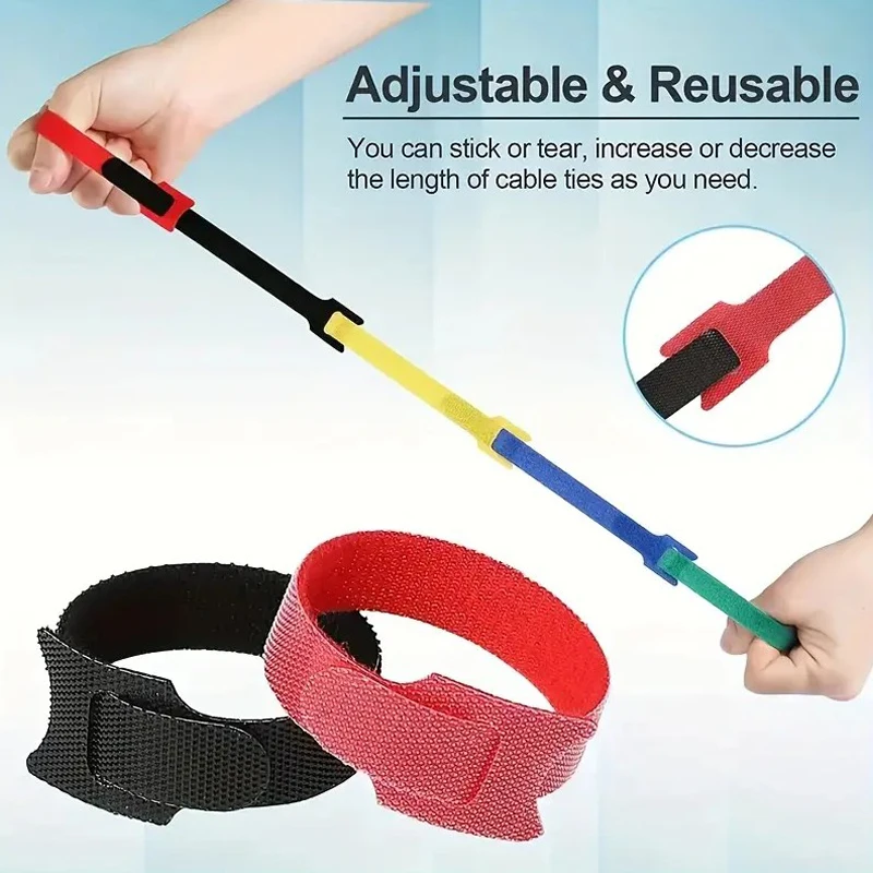 50pcs 재사용 가능한 후크 및 루프 케이블 타이 고 - Gear Tie Reusable 리뷰 및 가격