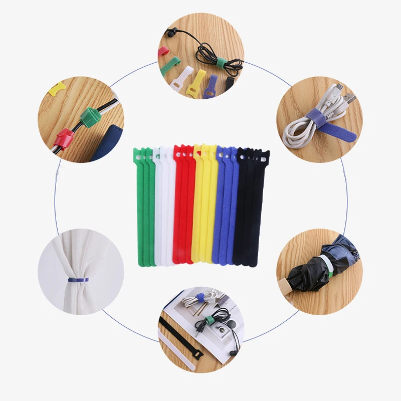 50pcs 재사용 가능한 후크 및 루프 케이블 타이 고 - Gear Tie Reusable 리뷰 및 가격