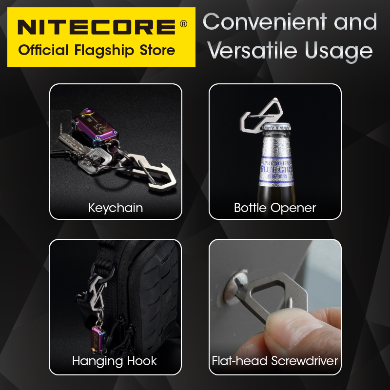 NITECORE NSH10 다용도 티타늄 스냅 후크 3 - Edc Carry Kit 리뷰 및 가격