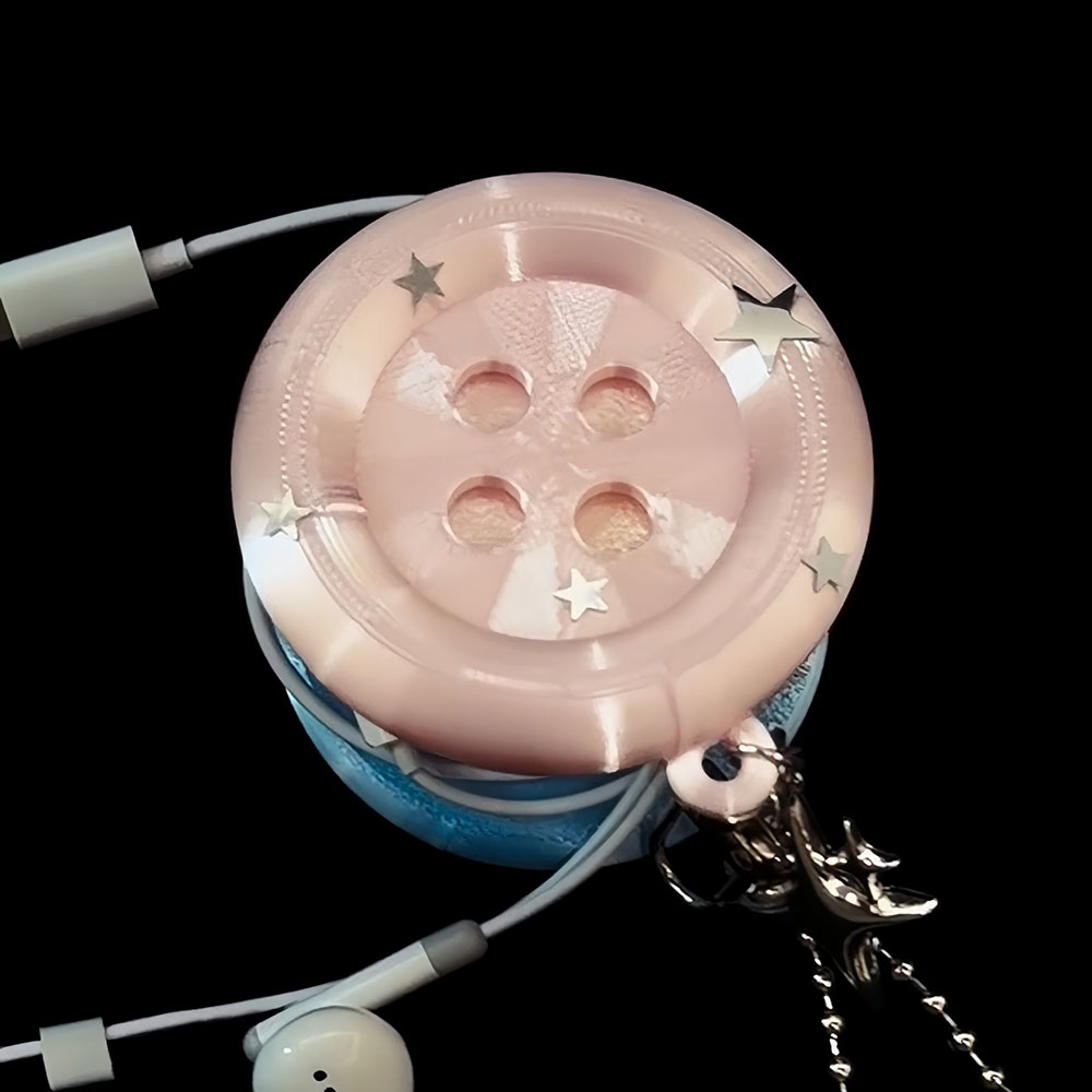 귀여운 케이블 정리 버튼 이어폰 케이블 와인더 키체인  - Cable Winder Keychain 리뷰 및 가격