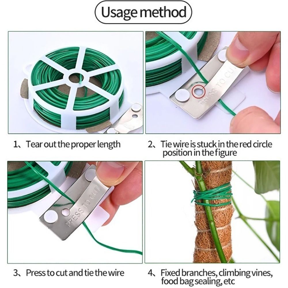1Pcs 철 와이어 케이블 타이 식물 번들 철 와이어  - Gear Tie Reusable 리뷰 및 가격