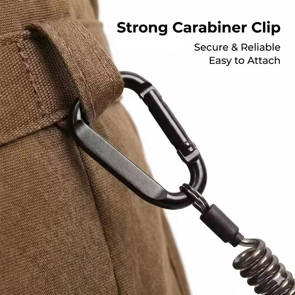 분실 방지 유연한 휴대폰 스트랩, 패치 스프링 코드 안 - Carabiner Keychain 리뷰 및 가격