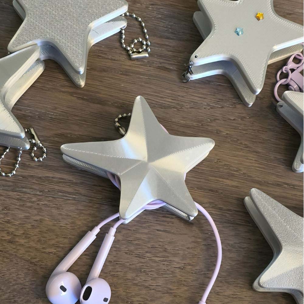 3D 스타 케이블 와인더 – Y2K 귀여운 이어폰 와이 - Cable Winder Keychain 리뷰 및 가격