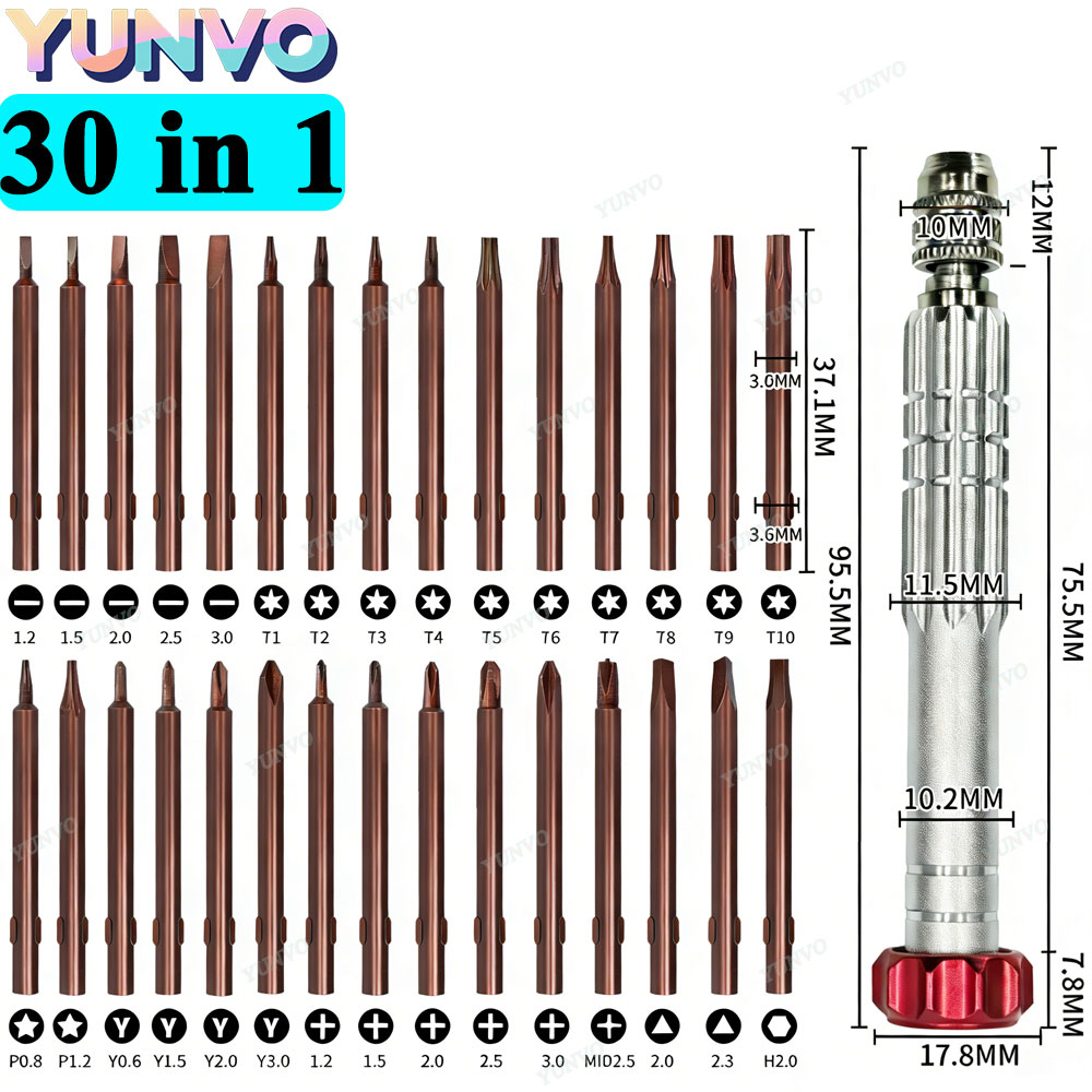 30 in 1 자기식 정밀 드라이버 세트, S2 스틸  - Micro Screwdriver Kit 리뷰 및 가격