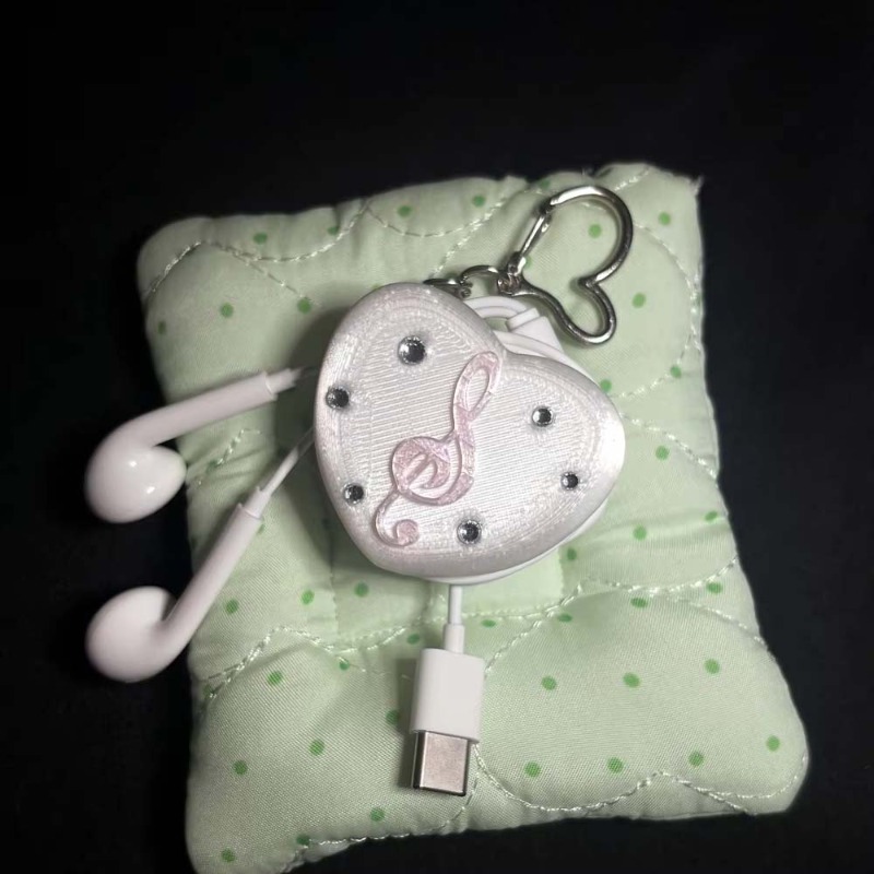 고딕 음표 하트 케이블 정리기 3D 프린팅 헤드폰 와이 - Cable Winder Keychain 리뷰 및 가격