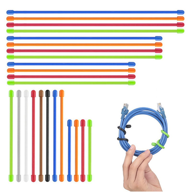 5PCS 실리콘 지퍼 타이, 스틸 코어 실리콘 트위스트 - Gear Tie Reusable 리뷰 및 가격