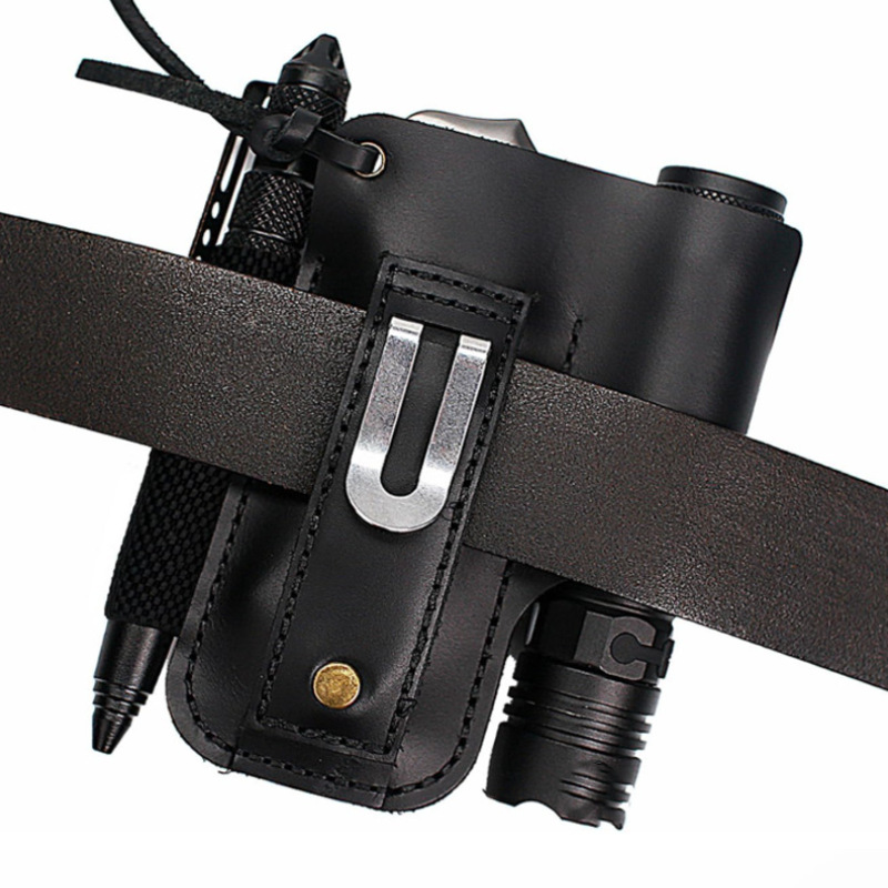 EDC 가죽 손전등 도구 홀스터 다기능 야외 전술 벨트 - Edc Carry Belt Pouch 리뷰 및 가격