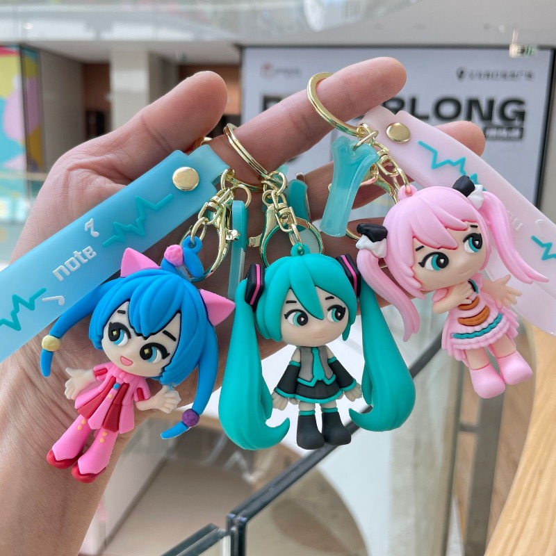 하츠네 미쿠 키체인 새로운 창의적인 만화와 귀여운 패션 - Carabiner Keychain 리뷰 및 가격