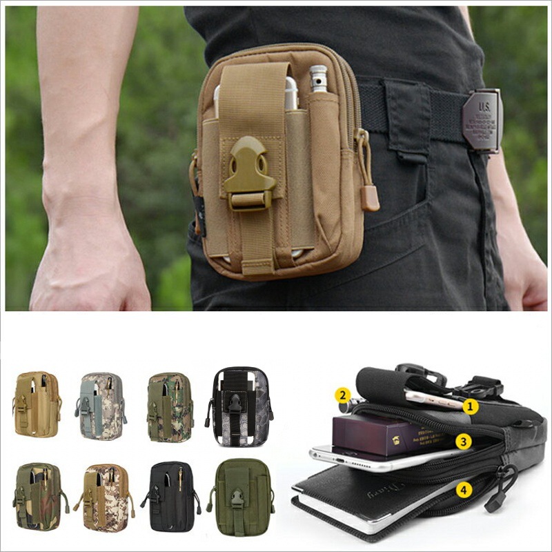 작은 몰리 파우치 허리 팩 가방 전화 홀더 야외 스포츠 - Edc Carry Box 리뷰 및 가격