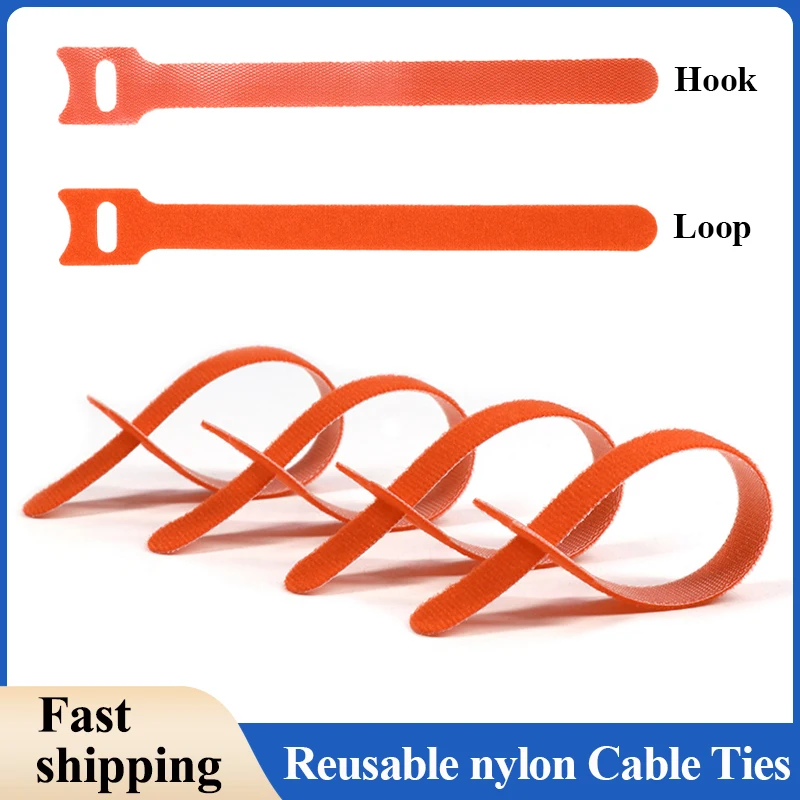주황색 T형 재사용 가능한 고정 케이블 타이, 조절 가 - Gear Tie Reusable 리뷰 및 가격
